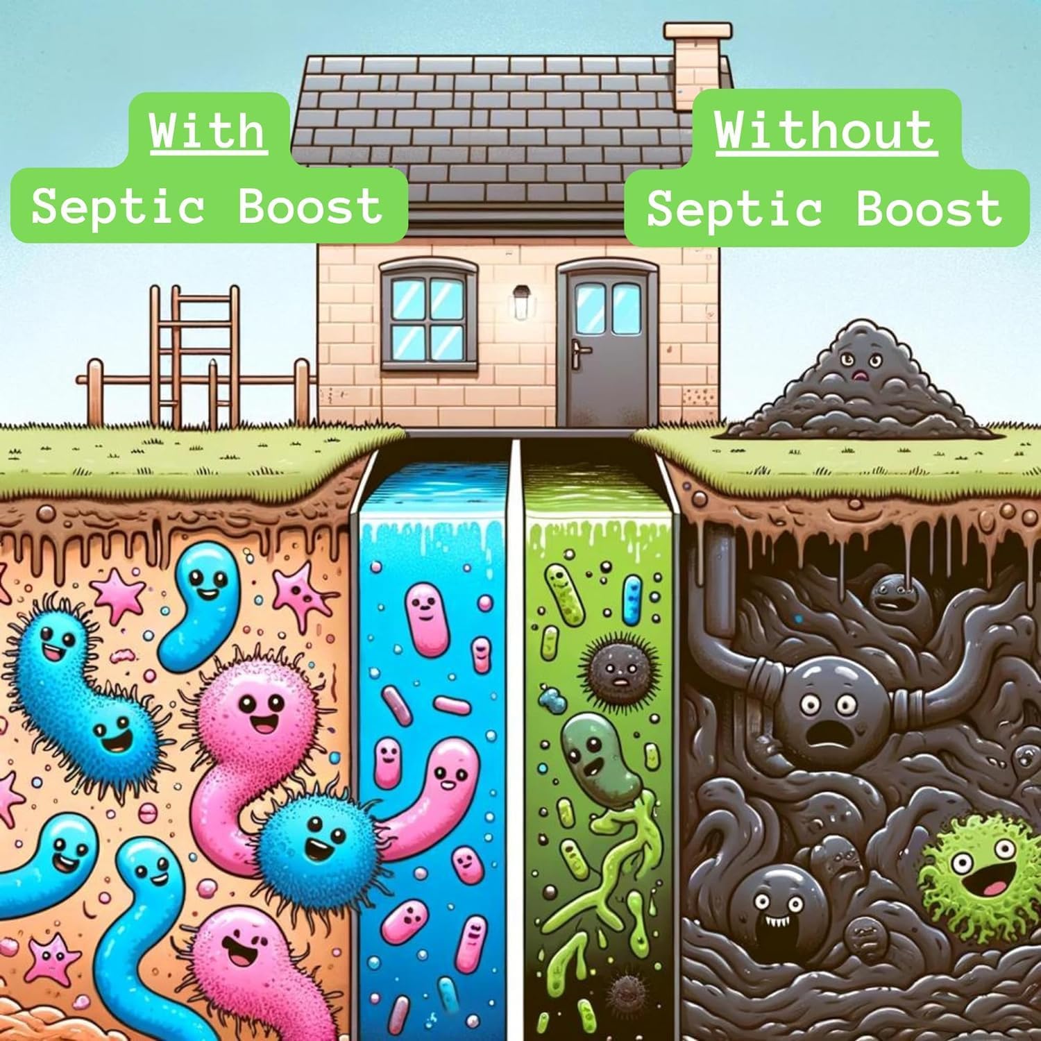 Septic Boost Toilet Cleaner - 1 Quart Bio-Based
