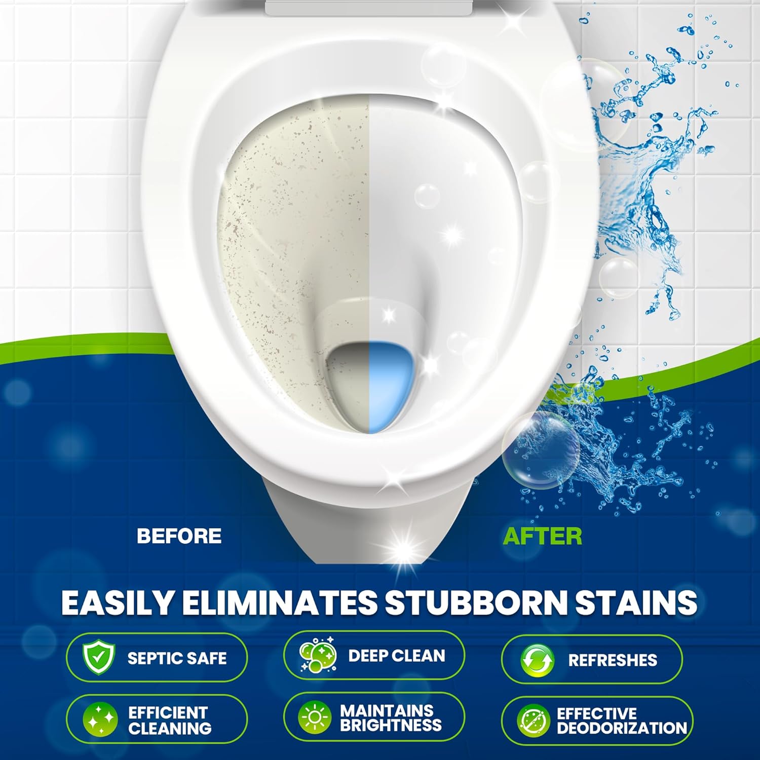 True Fresh Toilet Bowl Cleaner Tablets 24-Pack 1 Year Supply