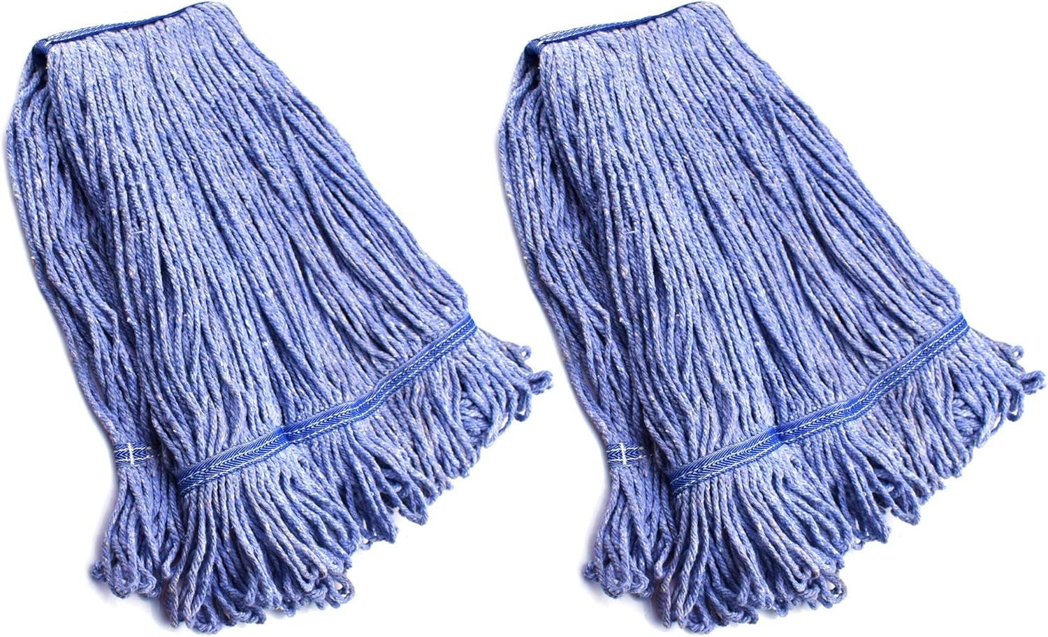 NIUBEE Heavy Duty Mop Head Replacement 2 Pack Medium Blue Cotton