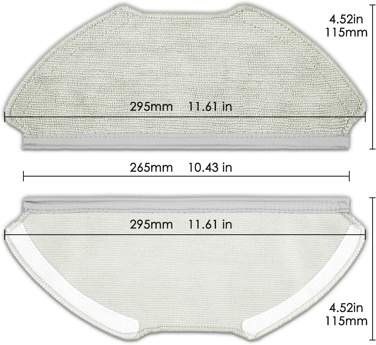 4 Pack T20 Replacement Mop Pads for Airrobo Robot Vacuum