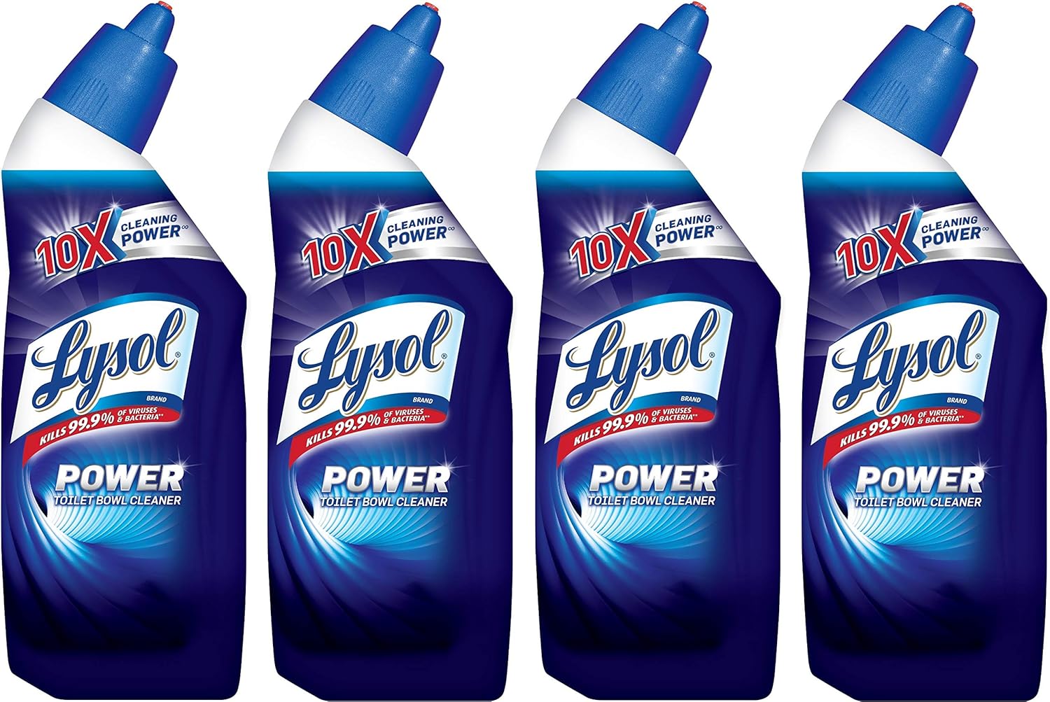 Lysol Power Toilet Bowl Cleaner 8 oz Pack of 4