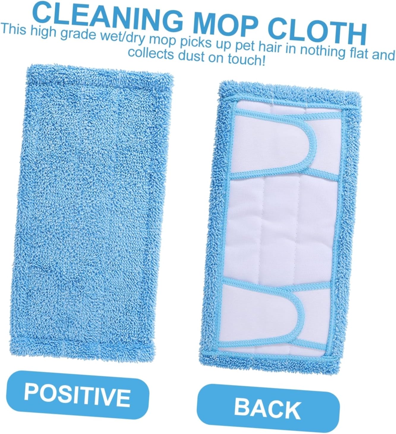 FRCOLOR Microfiber Mop Replacement Pad - Reusable Washable and Durable
