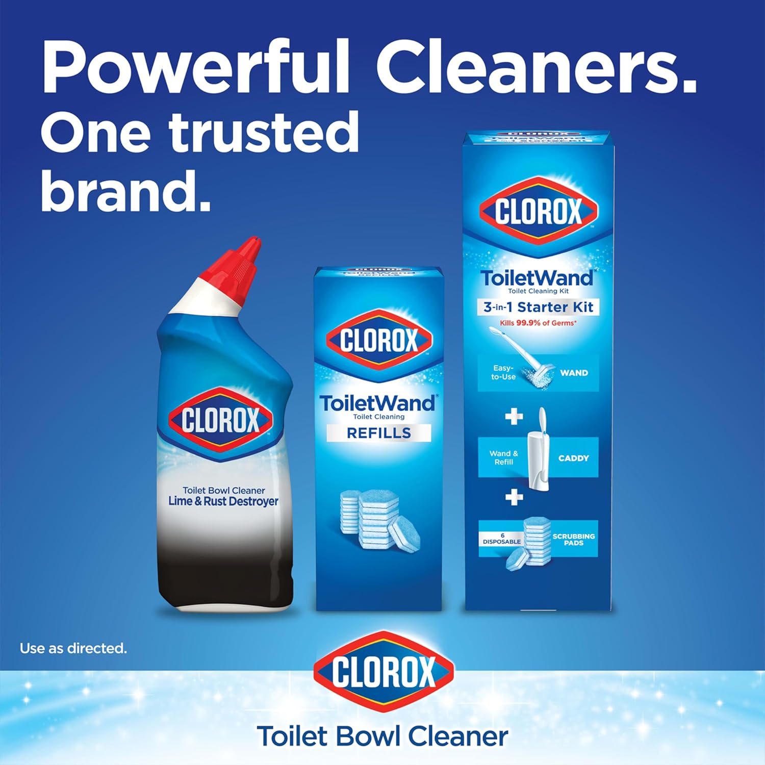 Clorox Toilet Bowl Cleaner Lime Rust Destroyer 24 Oz Pack of 2