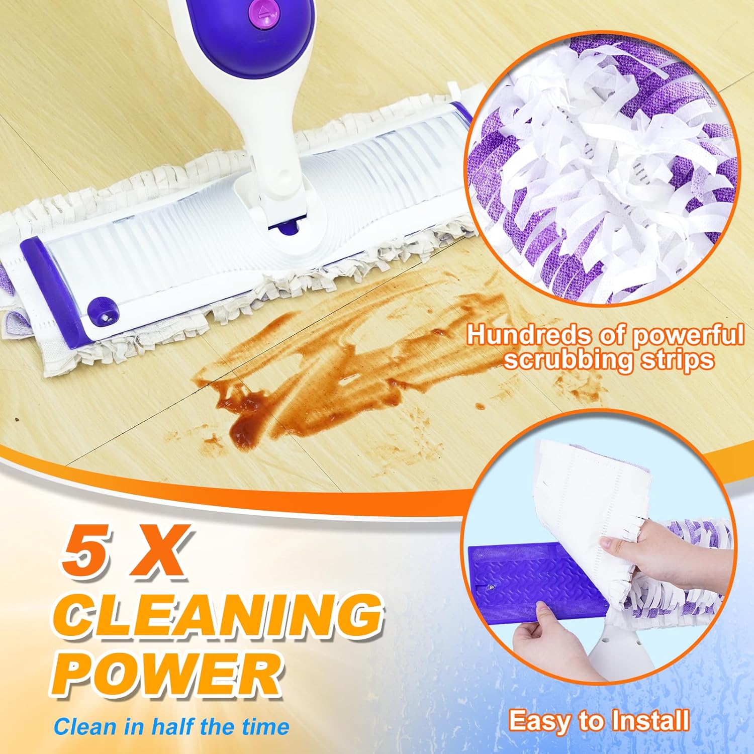 MyKEEPOW 12 Pack Disposable Mopping Pad Refills