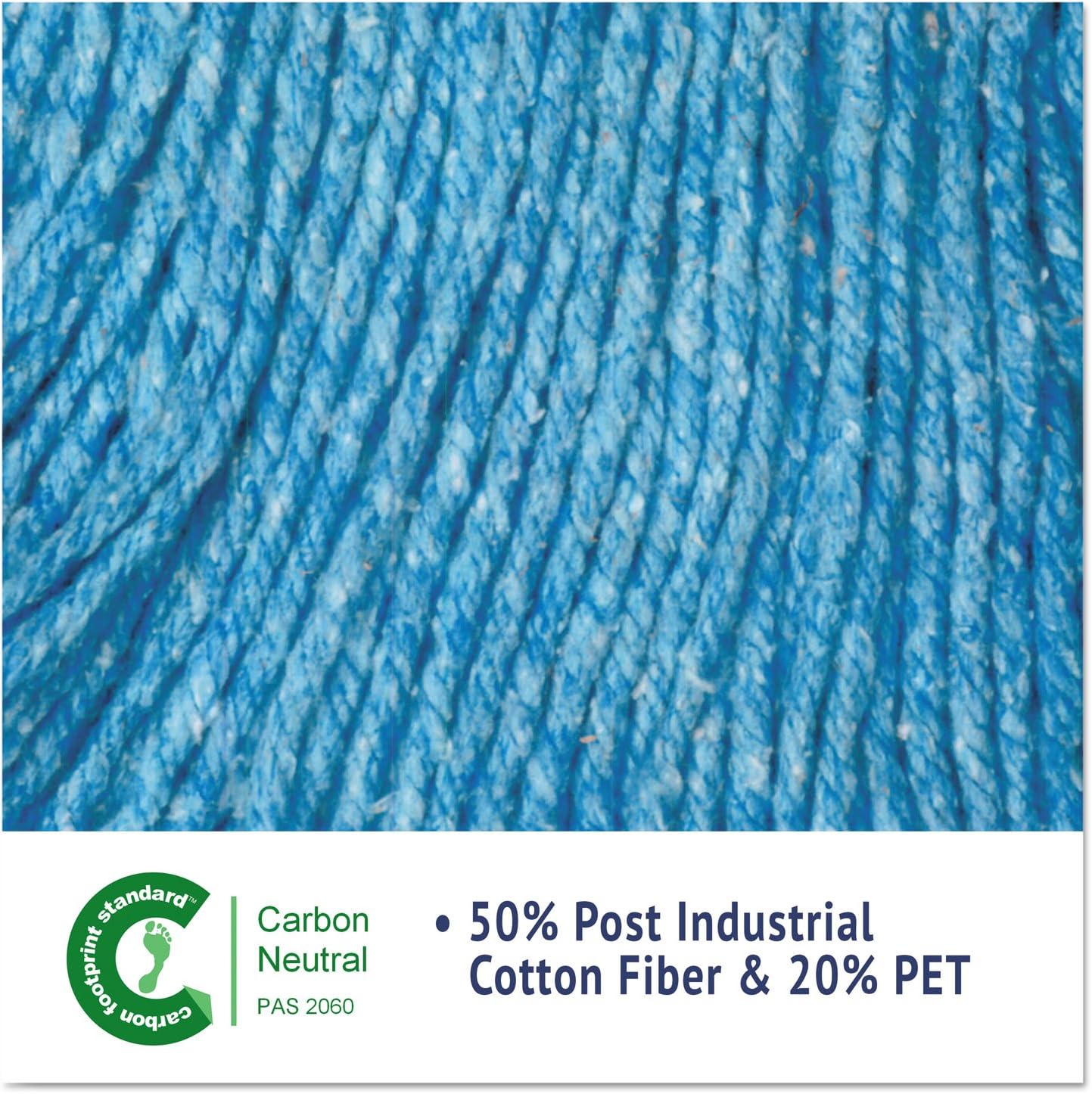 Boardwalk BWK503BLCT 5 in Super Loop Wet Mop Head - Large Blue 12Carton