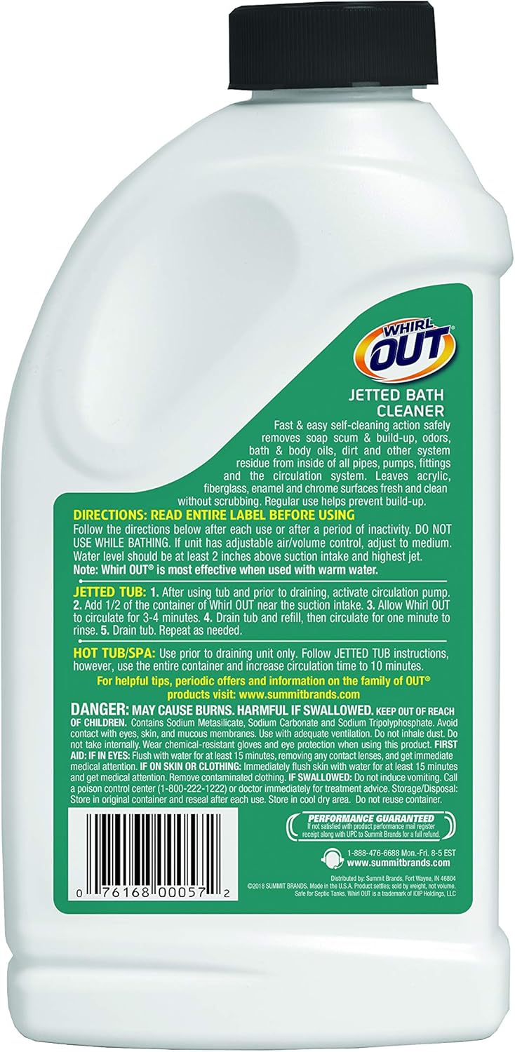 Summit Brands OUT Jetted Bath and Hot Tub Cleaner 22 Oz