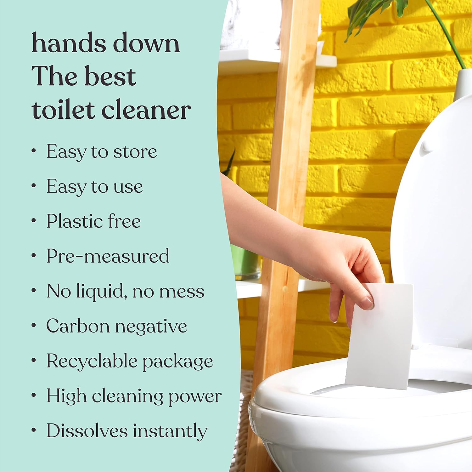 Lazy Coconuts Toilet Cleaner Strips - 60 Cleans Plastic-free Dye-free