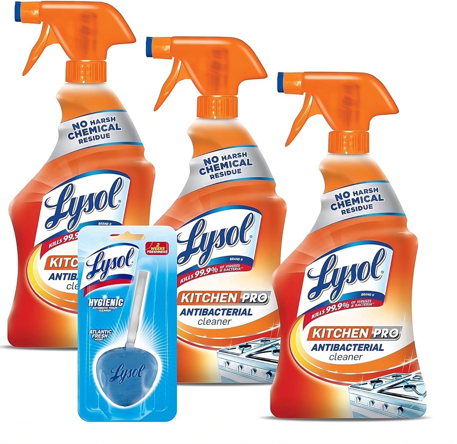 Reckitt Lysol Kitchen Pro 22 Fl Oz Pack of 3 Toilet Cleaner