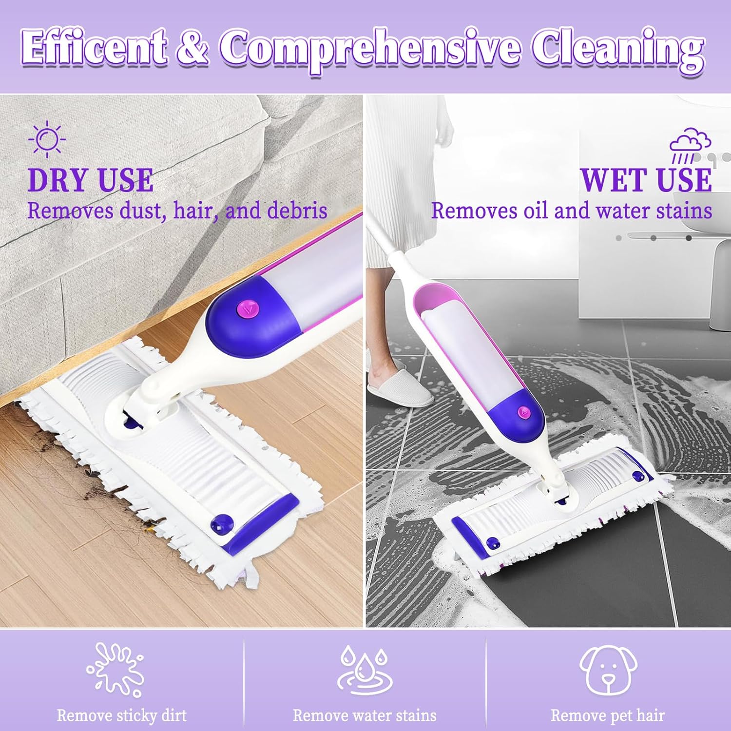 Hofosi 12 Pack Swiffer Power Mop Pad Replacement