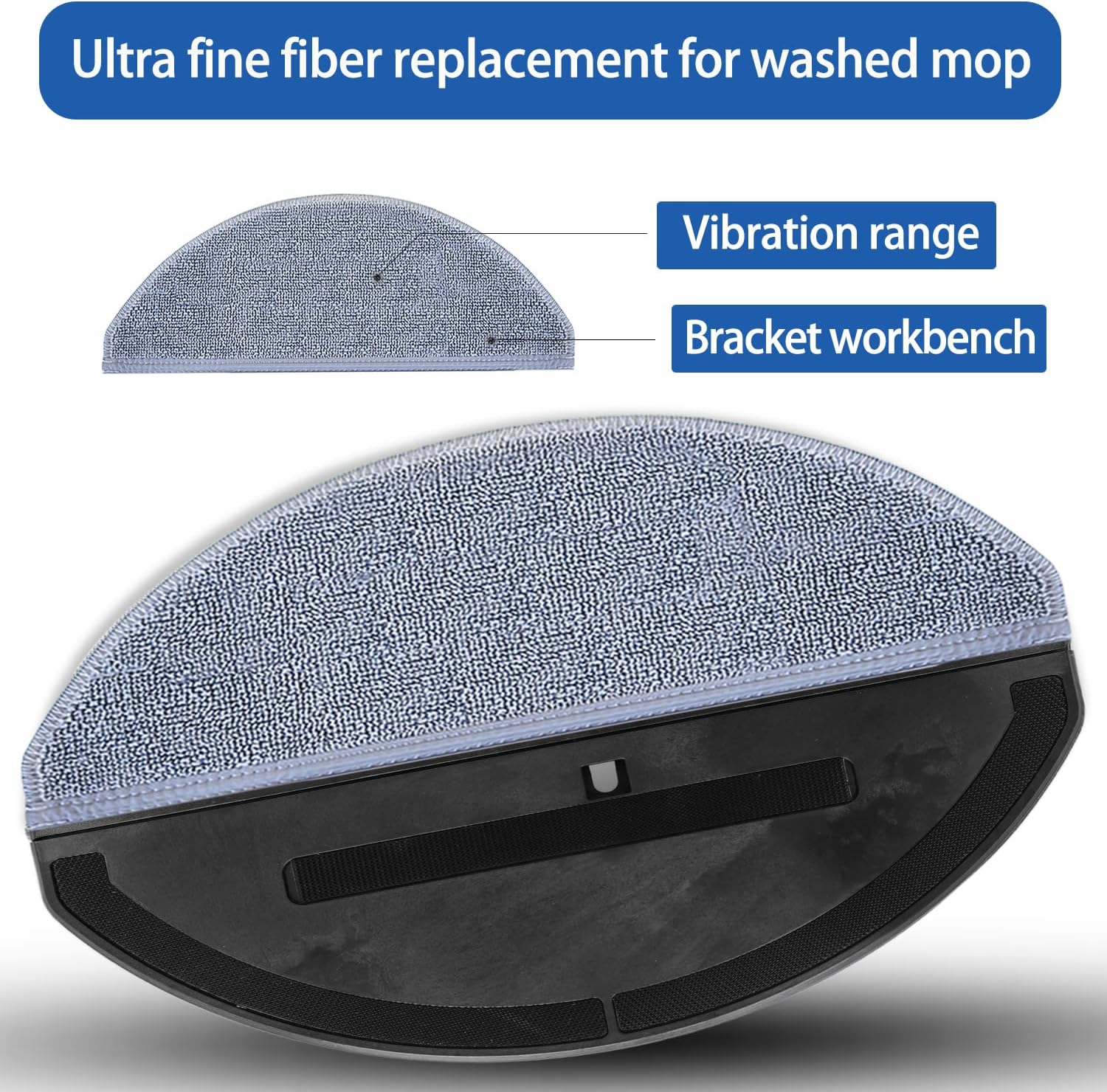 8 Pack Roborock Q10 Mop Pads Replacement Kit