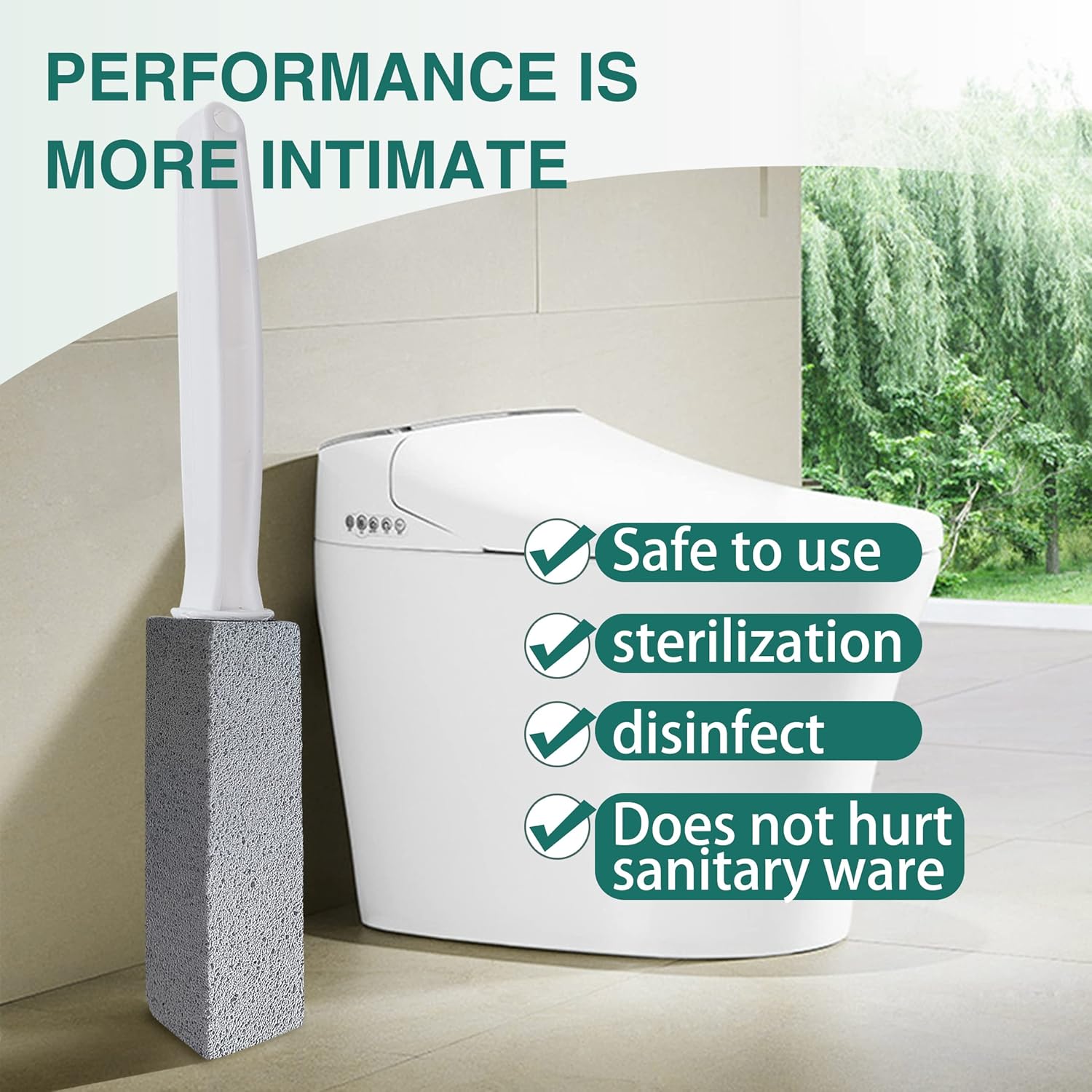 Melfluo Pumice Stone for Toilet Cleaning