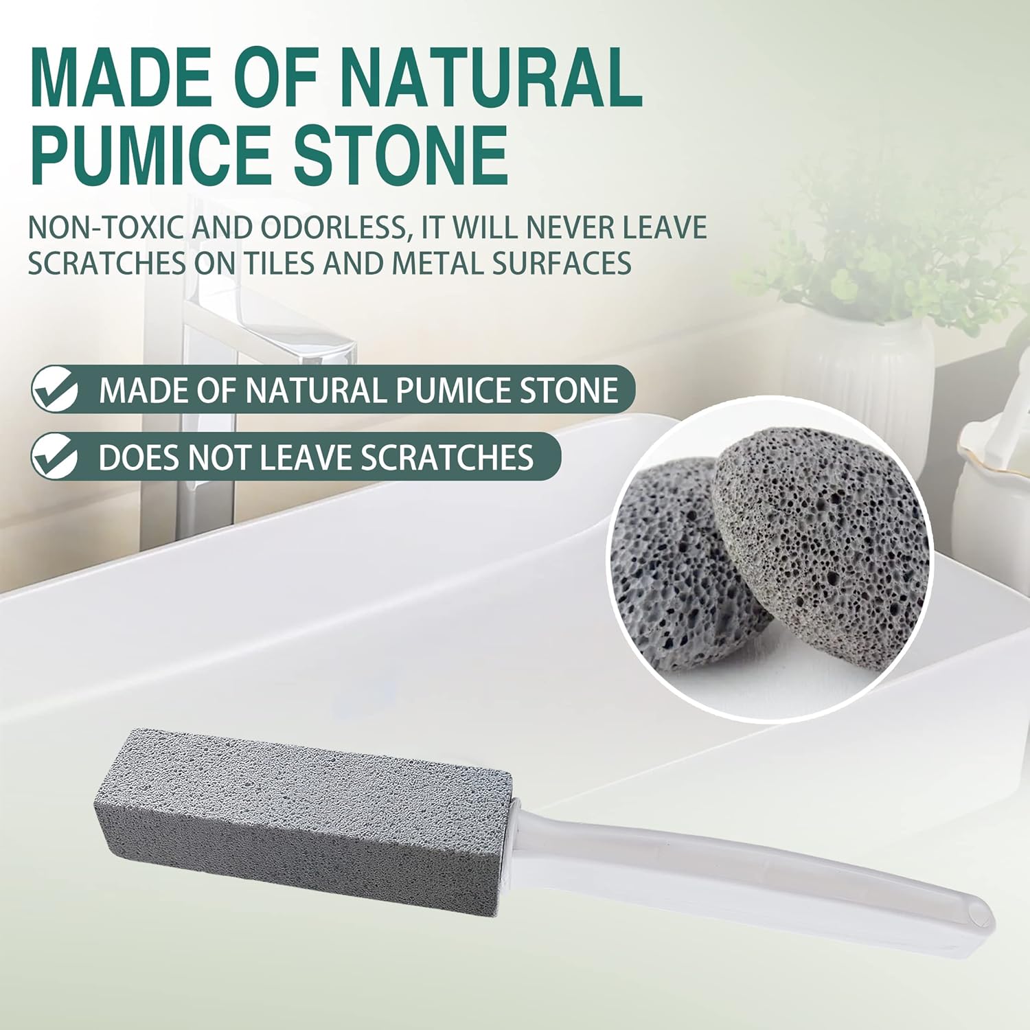 Melfluo Pumice Stone for Toilet Cleaning