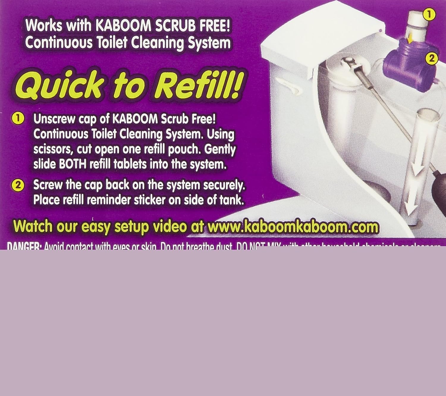 Kaboom Scrub Free Toilet Refill Tablets 2 Pouches