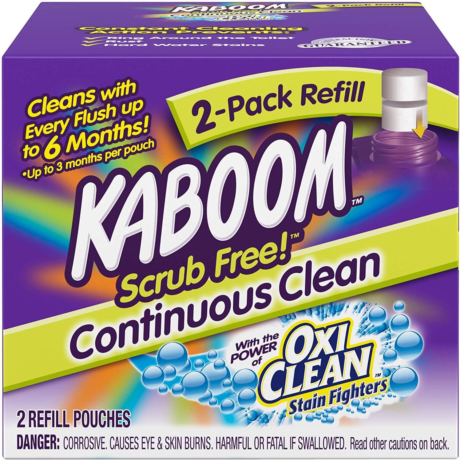 Kaboom Scrub Free Continuous Clean Refill 2 Pack