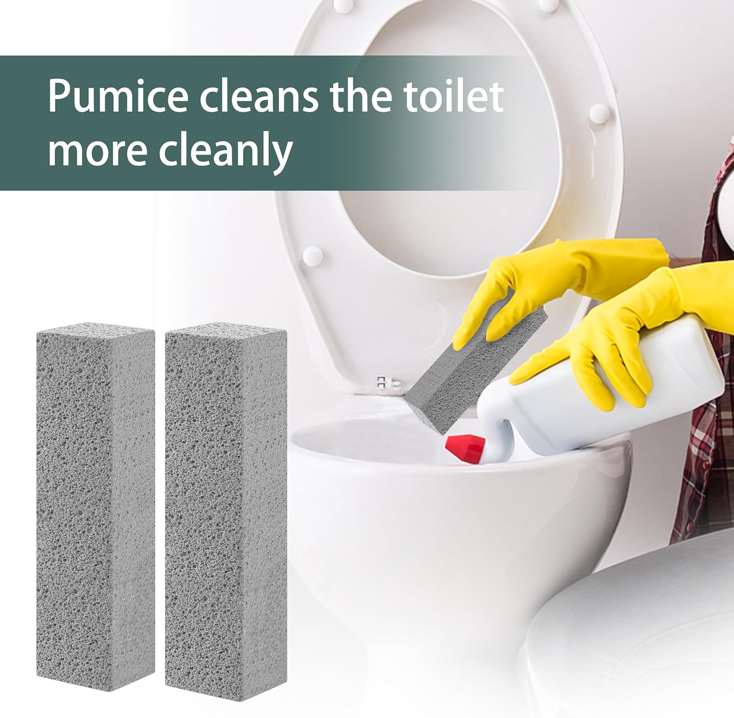 Melfluo 6 Pack Pumice Stone Toilet Cleaner