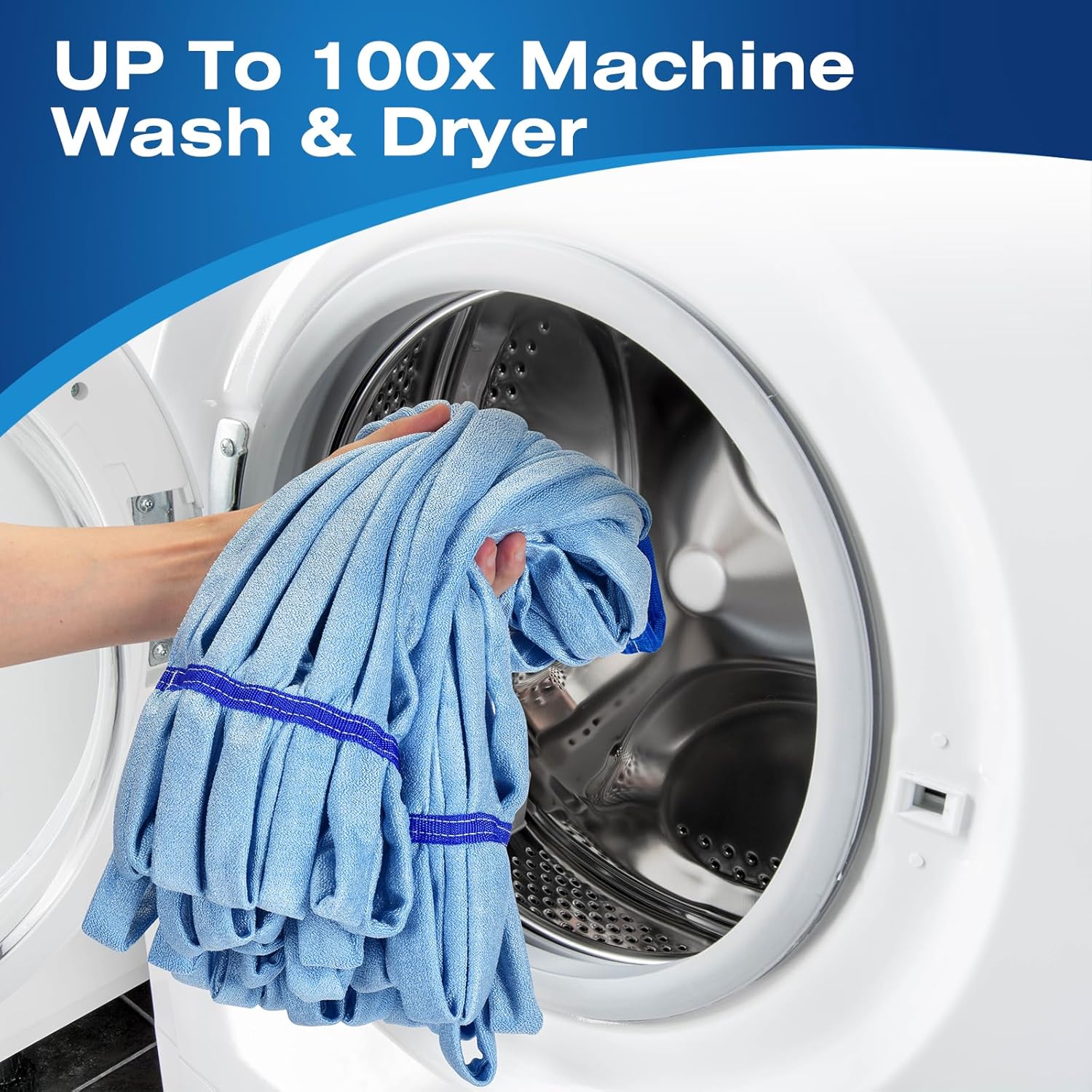 Matthew Cleaning Microfiber Tube Mop Replacement 3 Pack