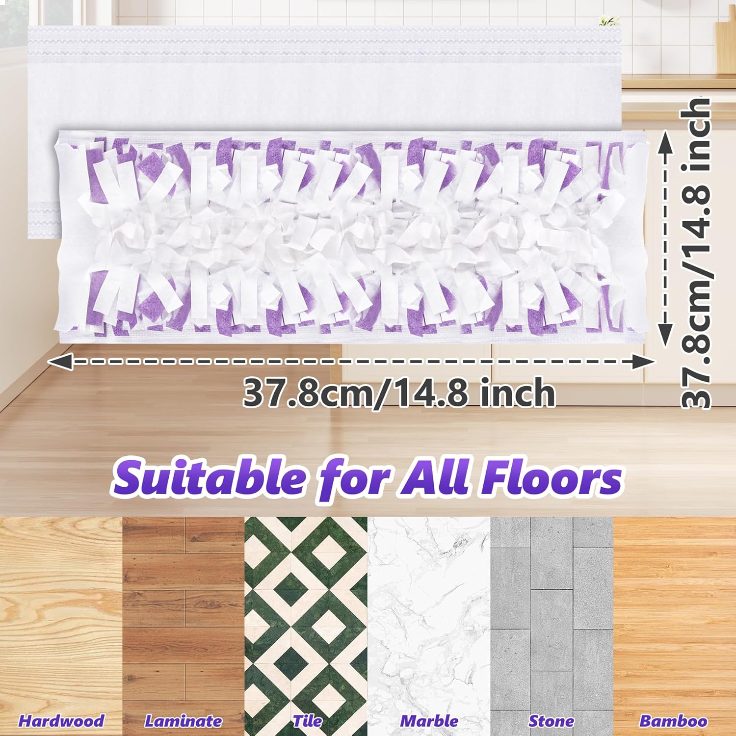 10 Count Swiffer PowerMop Replacement Pads - Unscented Safe for All Floors