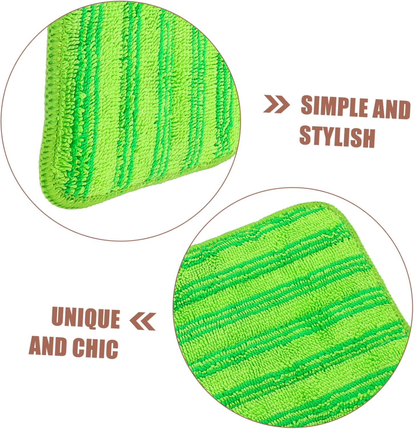 Minkissy 3pcs Microfiber Mop Pad Refills