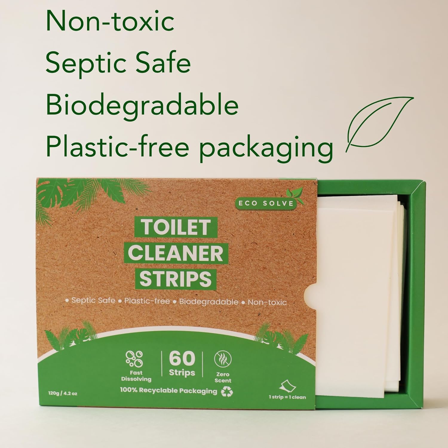 Eco Solve Toilet Bowl Cleaner Strips 60 Count