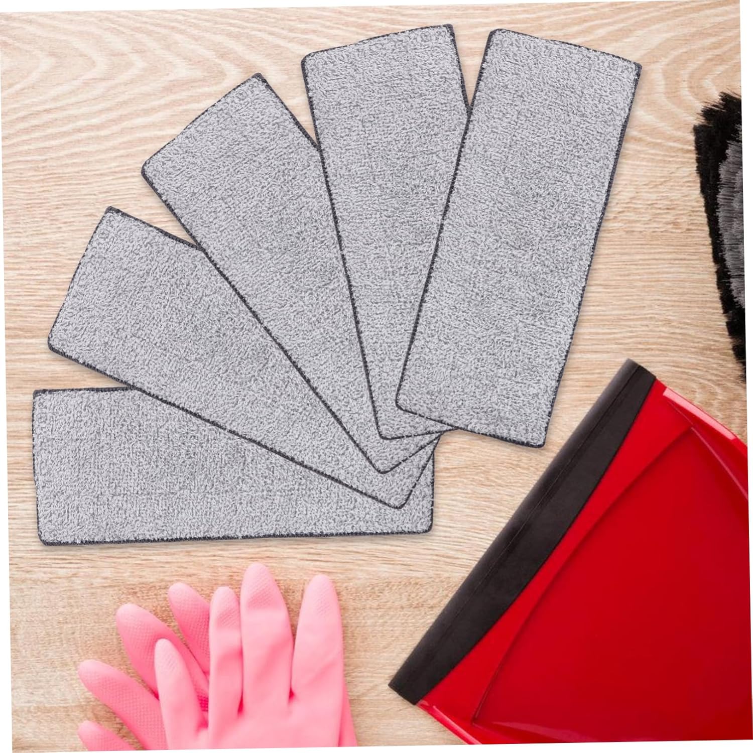10pcs Microfiber Mop Pads for Floor Cleaning Reusable