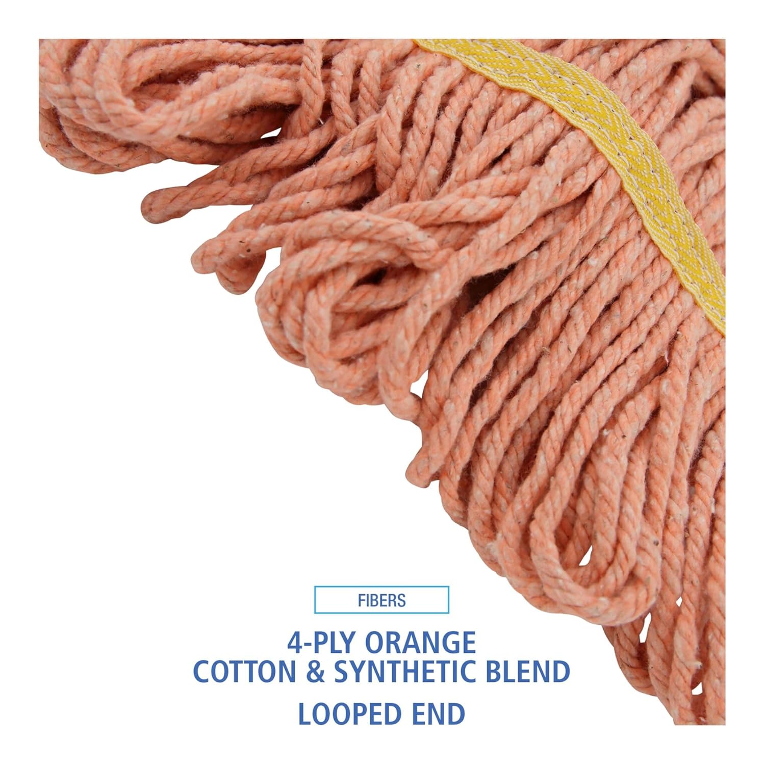 Boardwalk Super Loop Wet Mop Head 5 Headband Small Size Orange