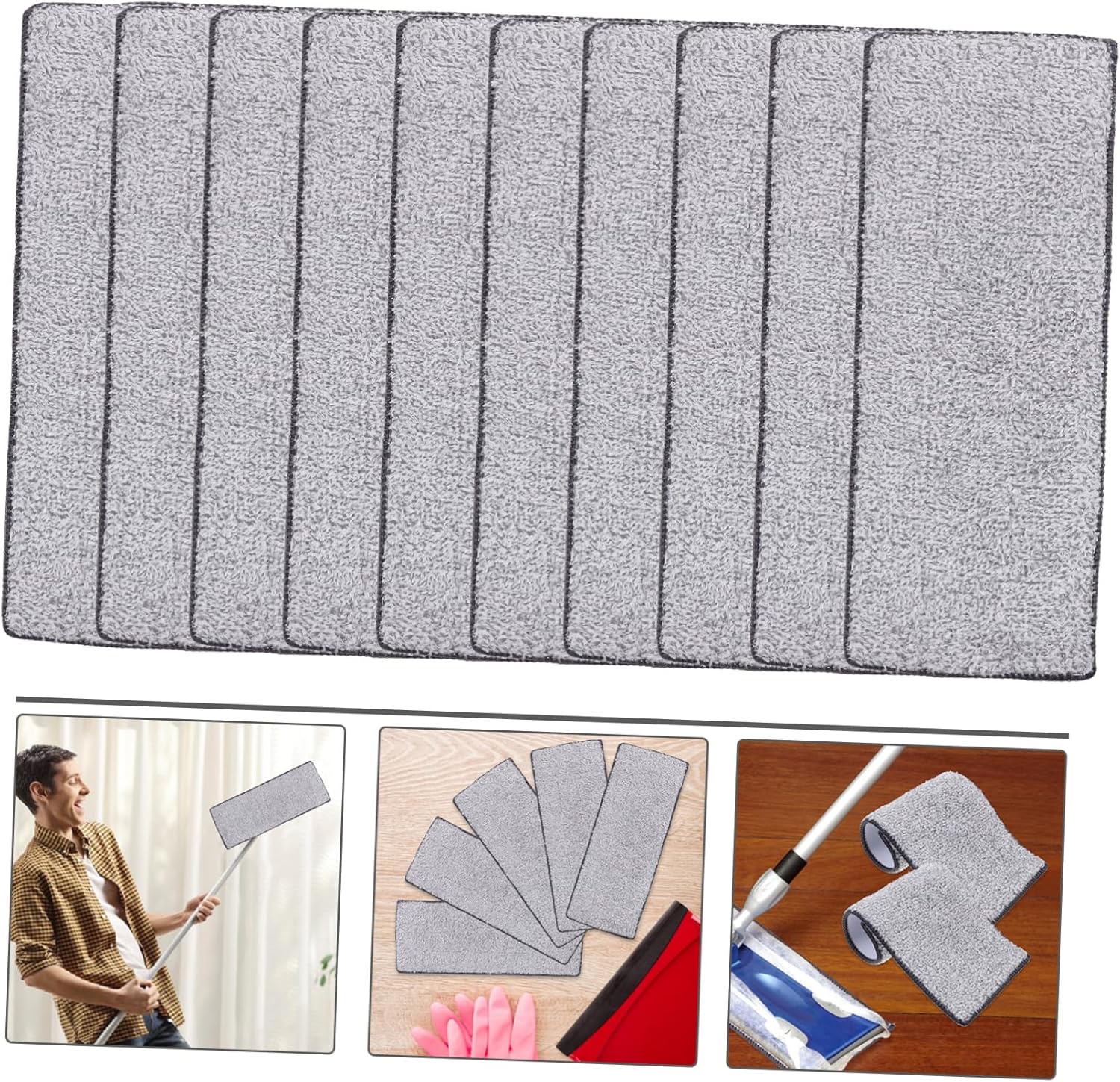 10PCS Mop Self-Squeeze Replacement Pads