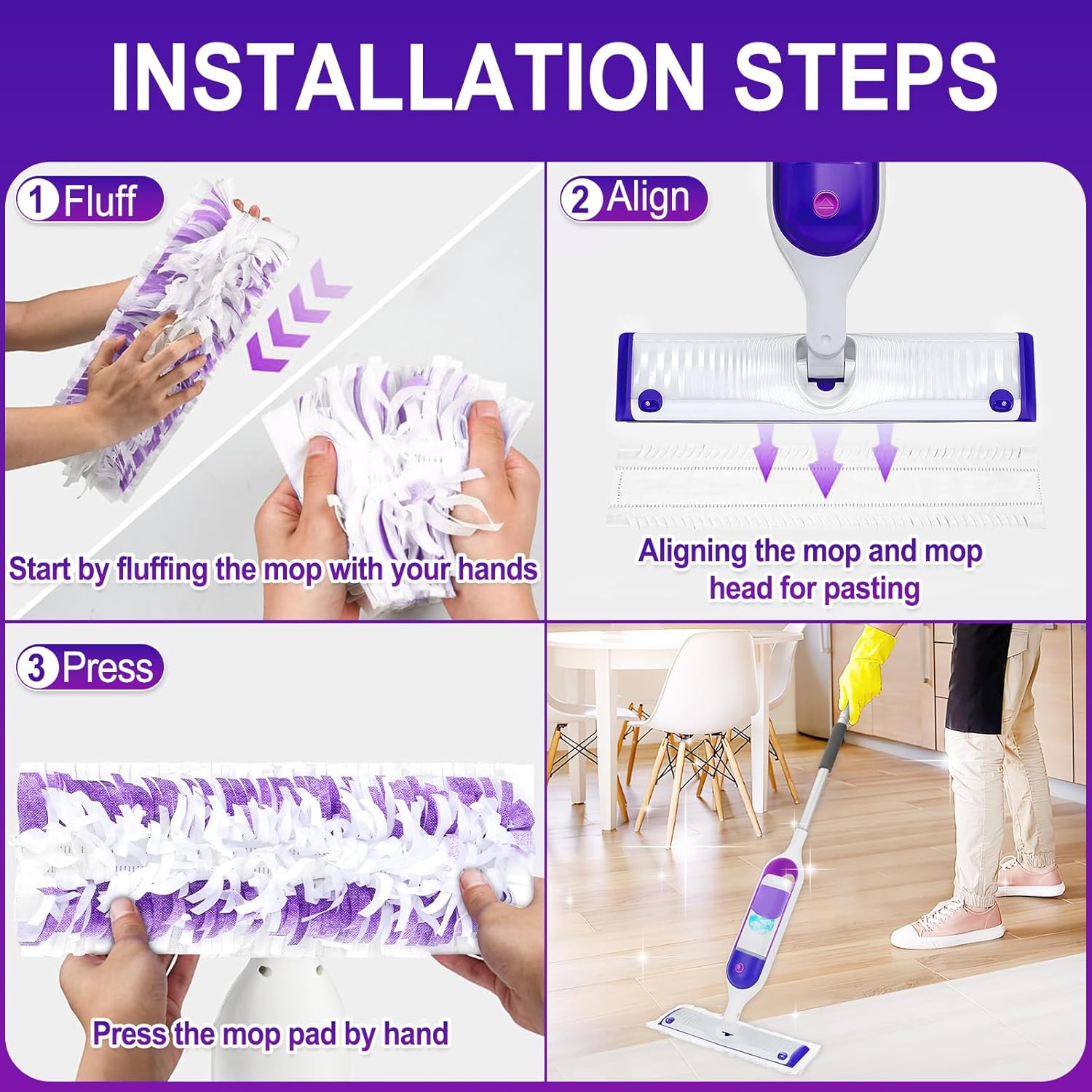 25 Pack Disposable Mopping Pads for Swiffer PowerMop