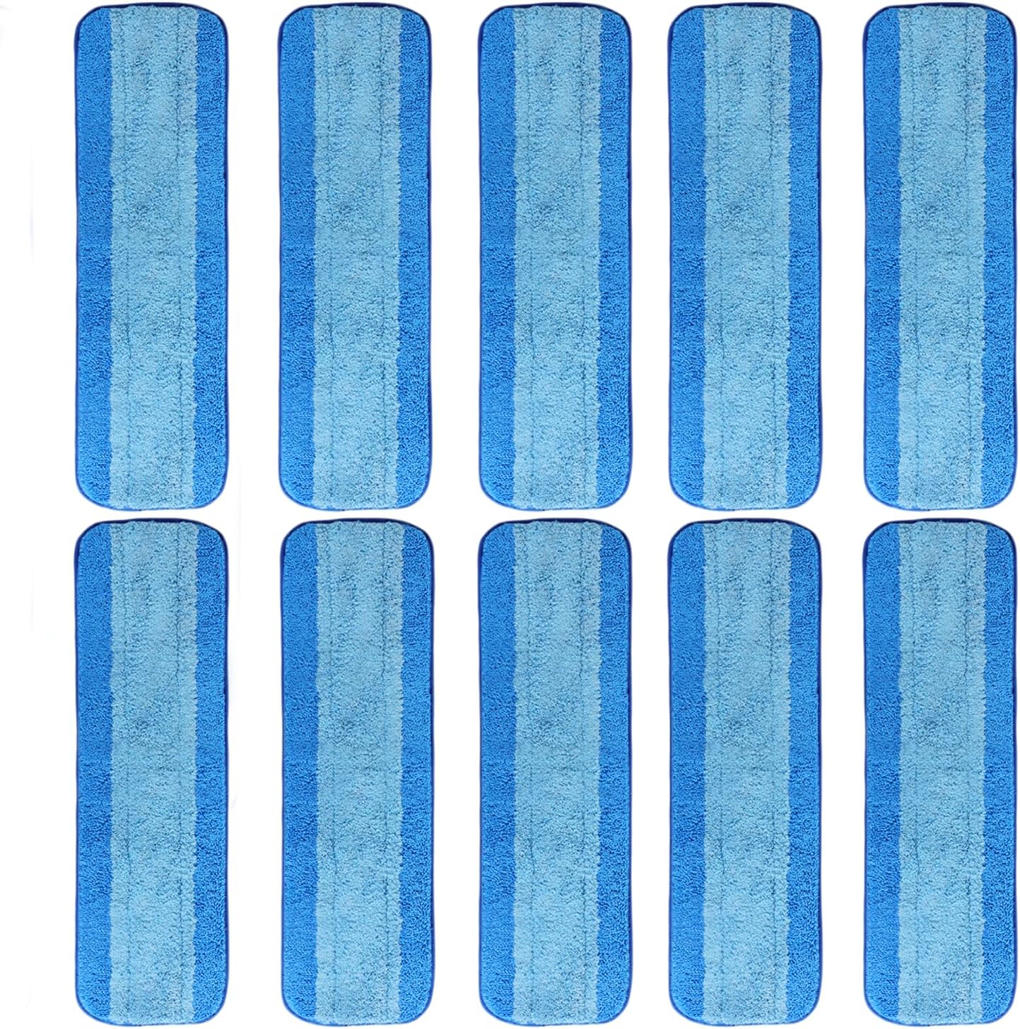 10 Pack Microfiber Mop Pads for Bona Mop 18 Inch Reusable Replacement