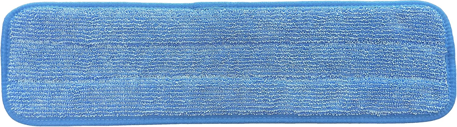 18 Microfiber Mop Pads - Hook and Loop Washable 12 Pack
