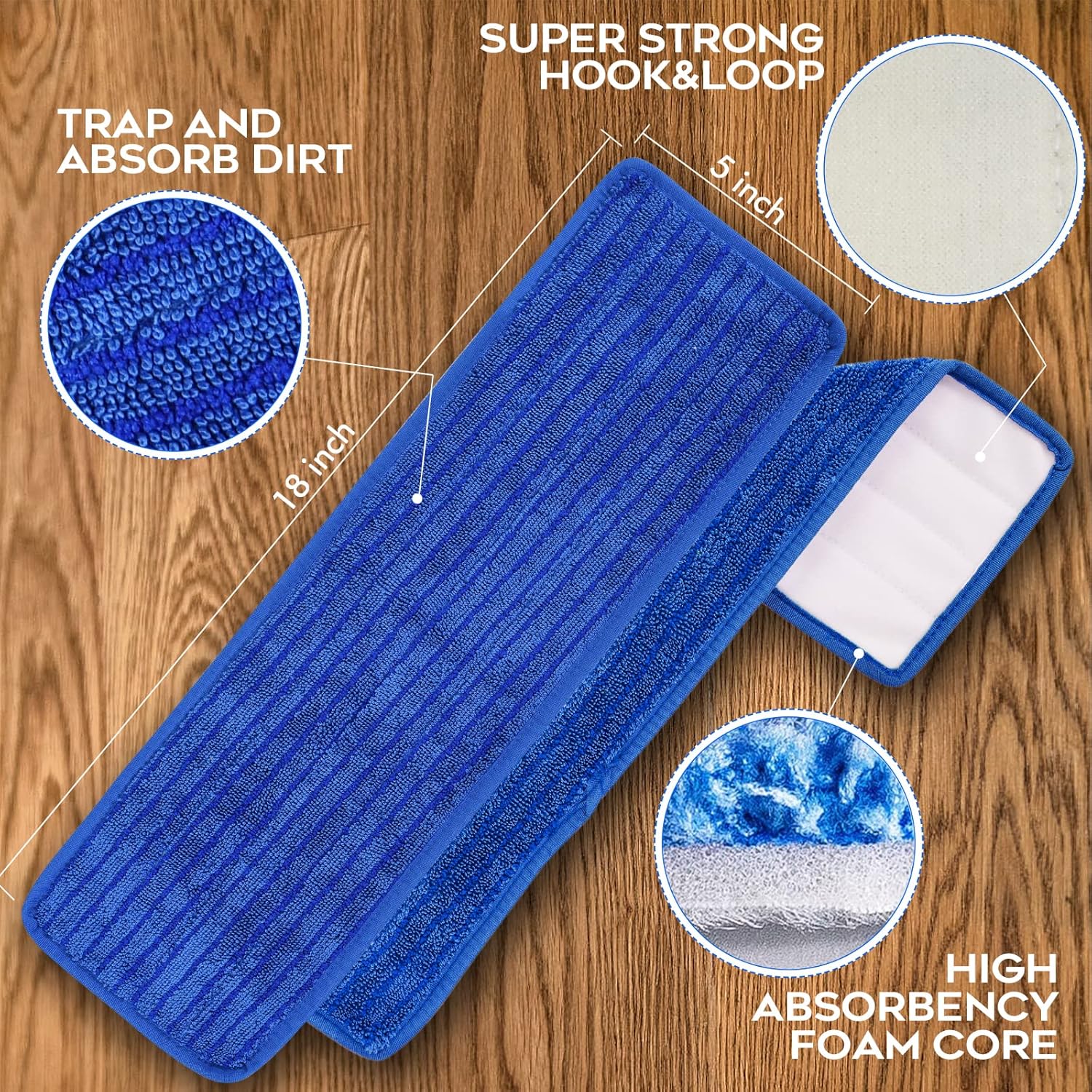 L Luke Supply Matthew 18 Microfiber Mop Pads 12 Pack 1