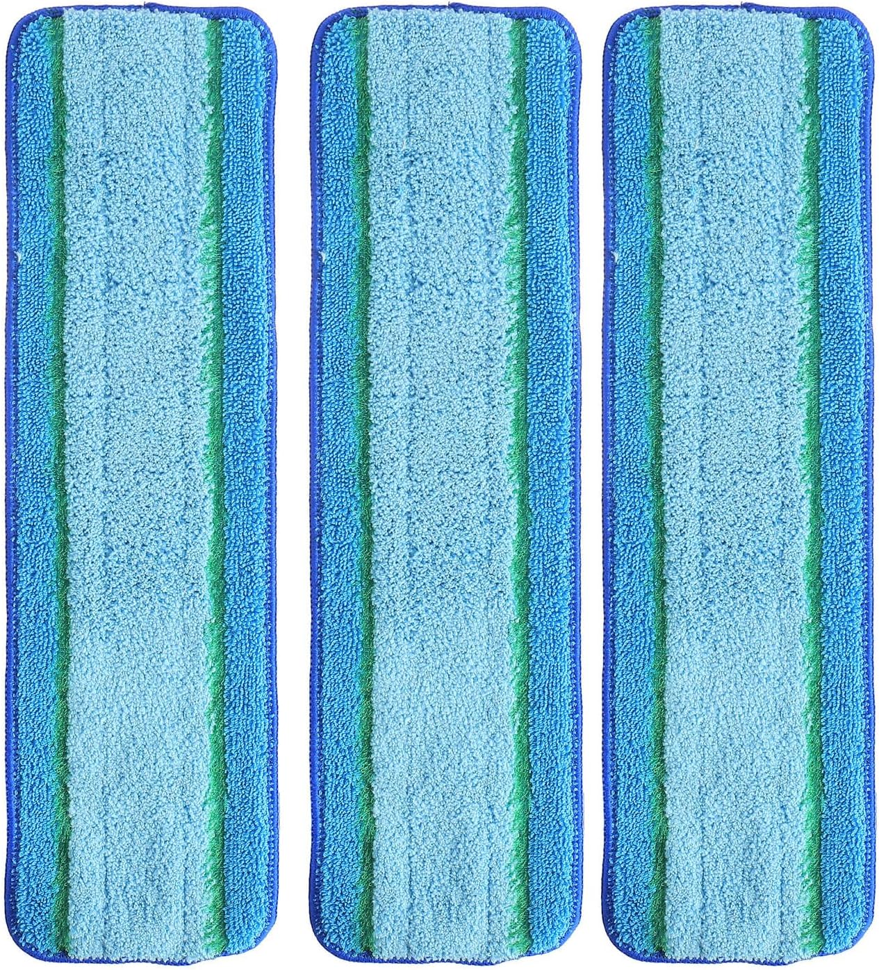 3 Pack Washable Reusable Microfiber Deep Cleaning Pads for Bona Mops