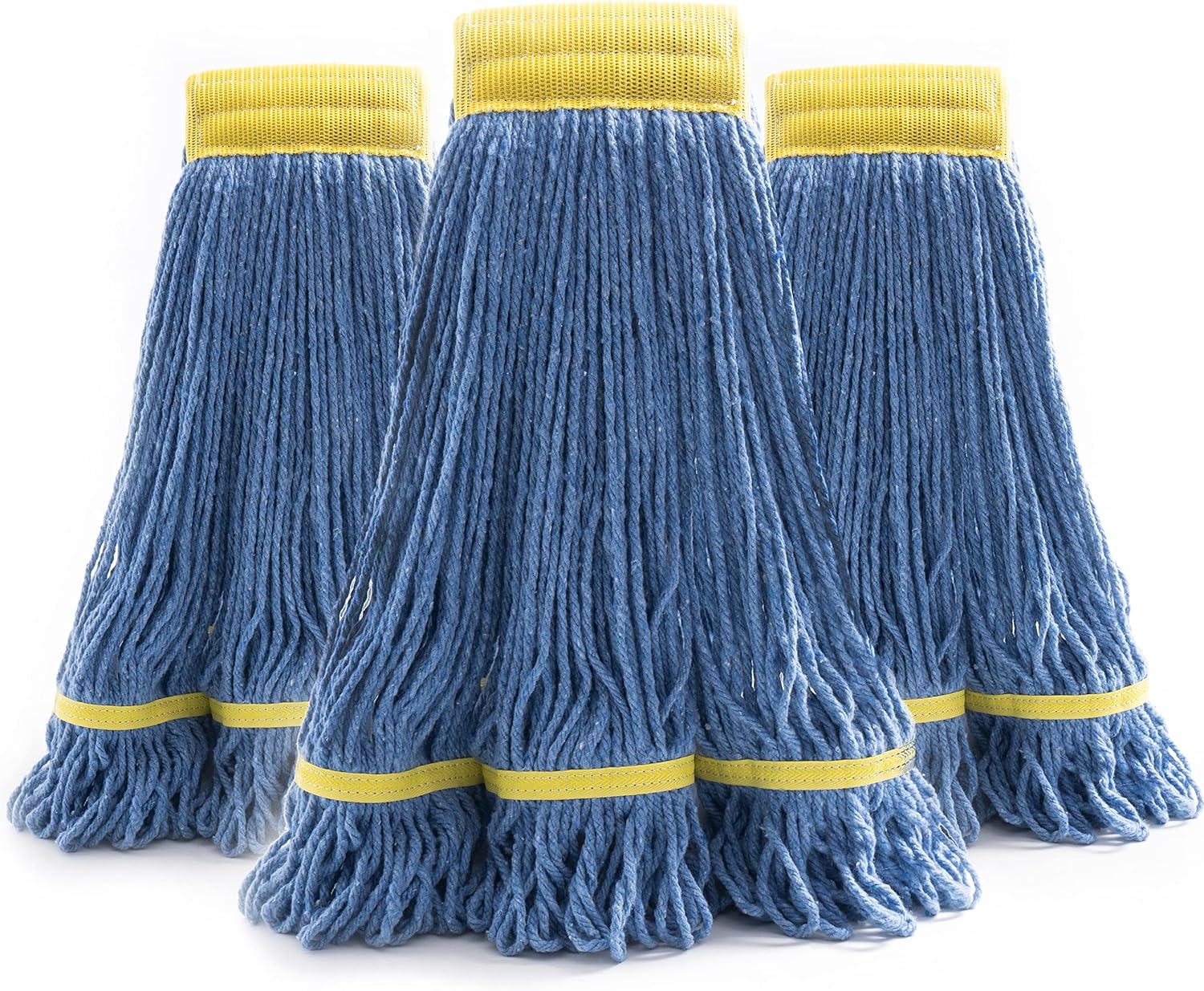 3Pack Mop Heads Commercial Grade Cotton Loop End Heavy Duty Mop Refills