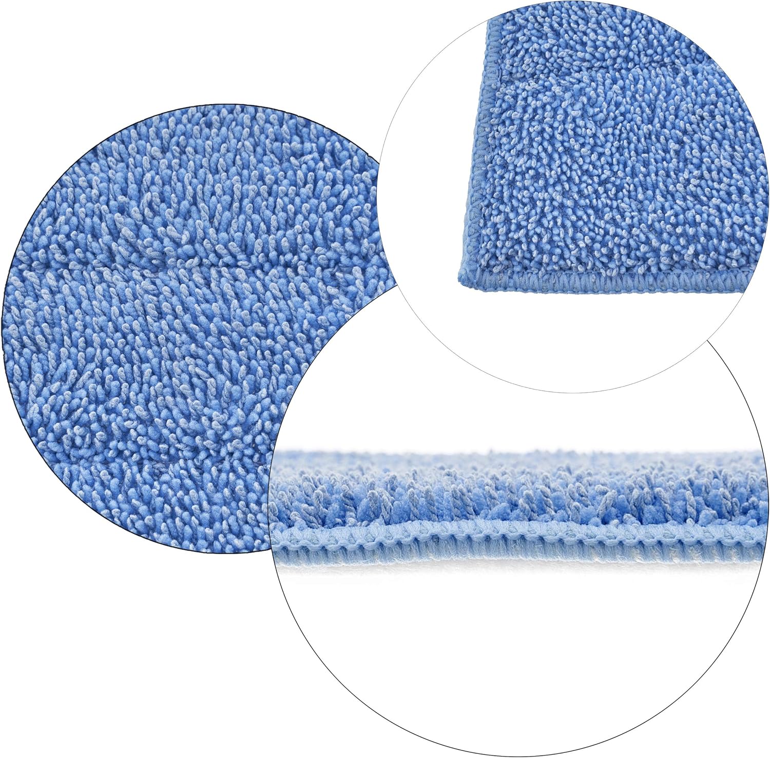 Superio Microfiber Mop Refill 16 Inch Blue 12 Pack