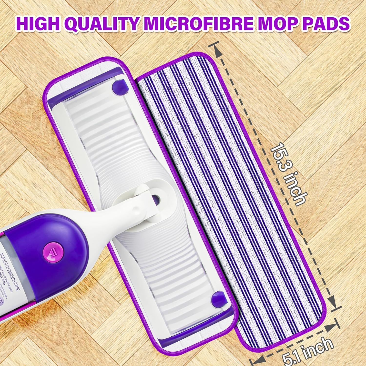 20 Pack Reusable Mop Pads for Swiffer PowerMop 1