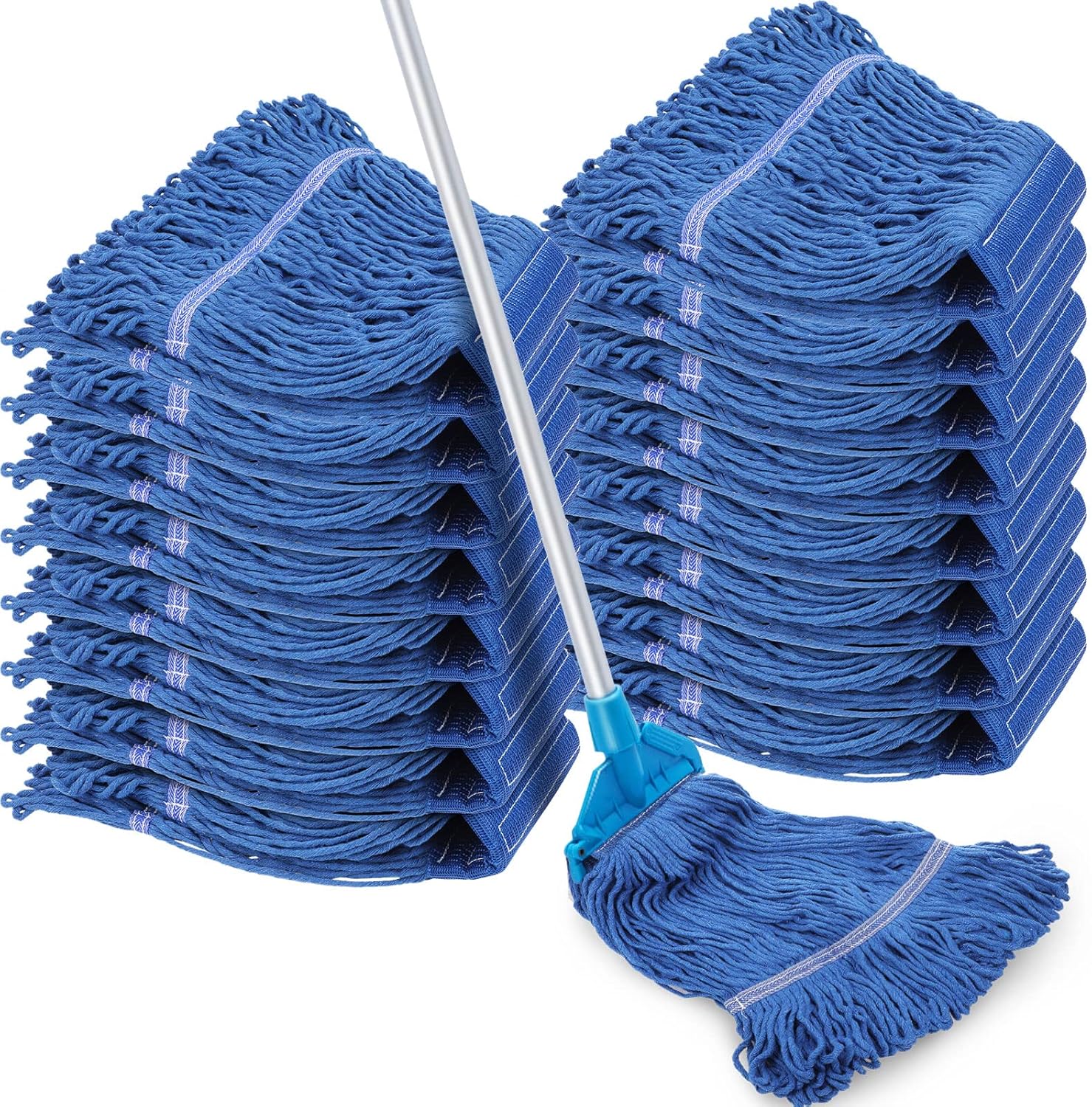 16 Pack Heavy Duty Cotton Mop Head Replacements