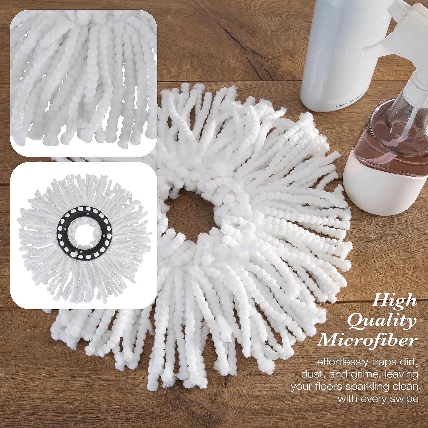 Simplify Microfiber Mop Head Replacement Pack of 2 1