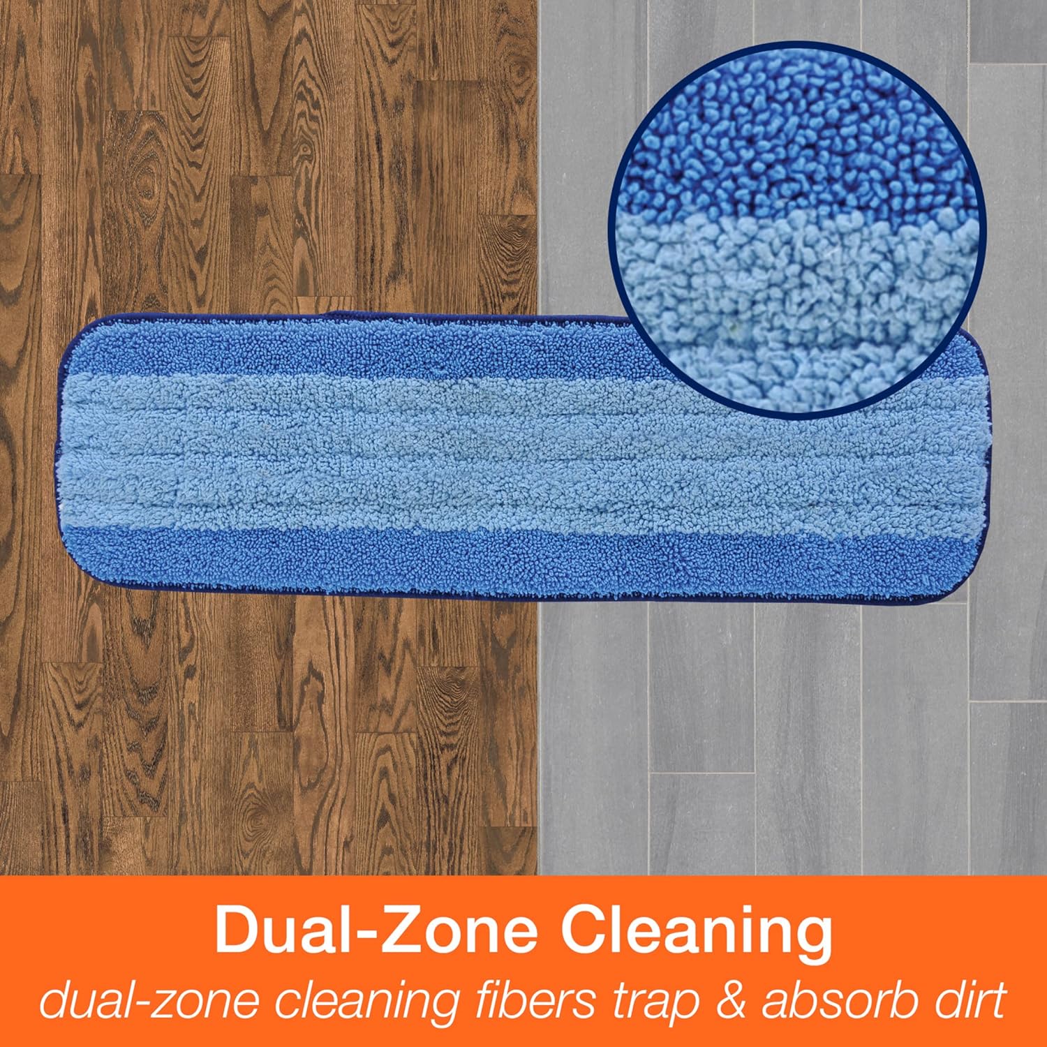 Bona Microfiber Cleaning Pad - 1 Pack Blue