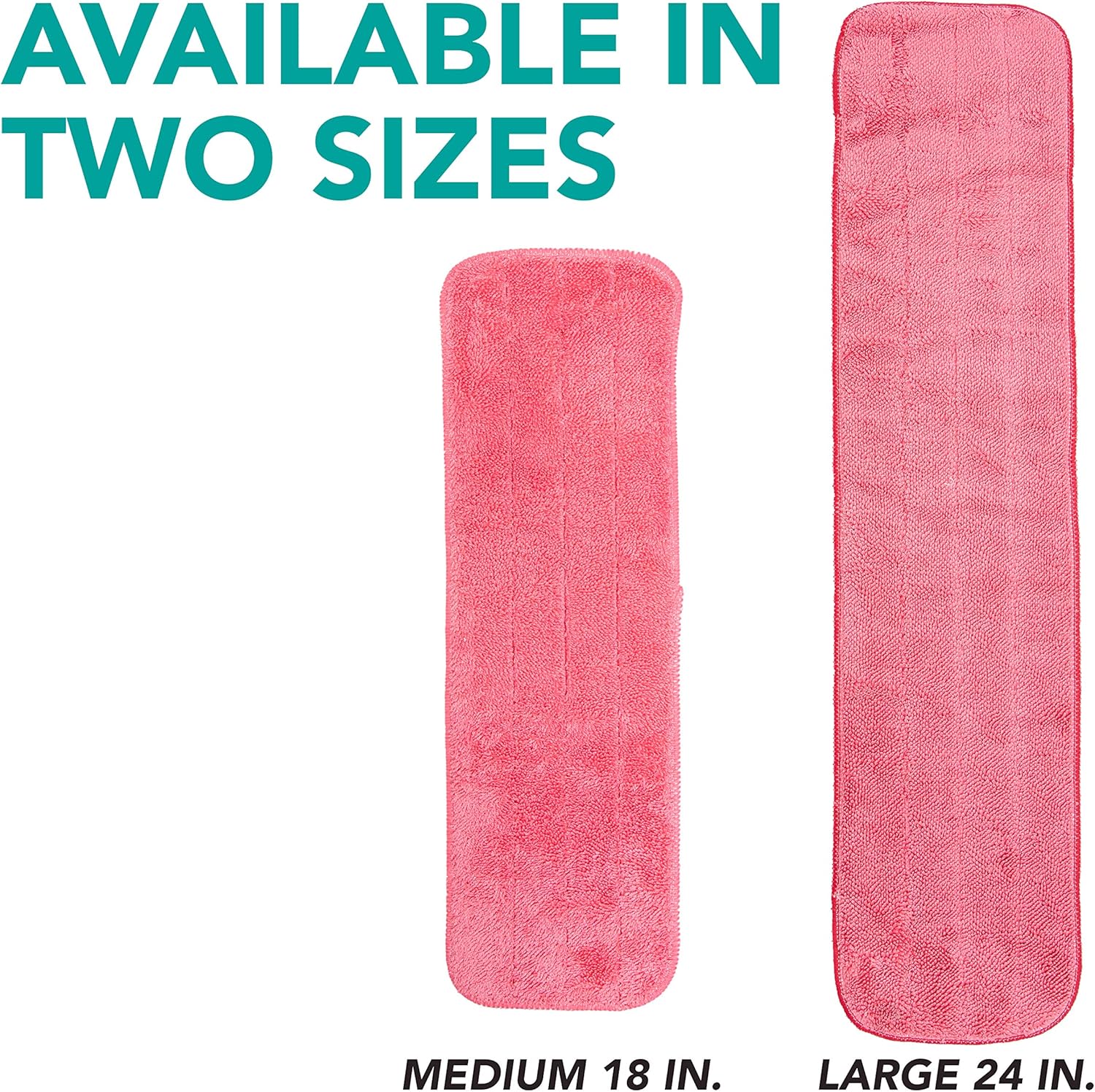 Arkwright Spray Mop Replacement Pads - Pack of 12 Red 24 in