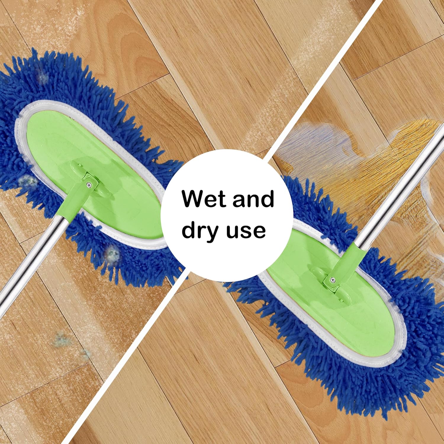 Reusable Microfiber Mop Pads 4 Pack - Blue