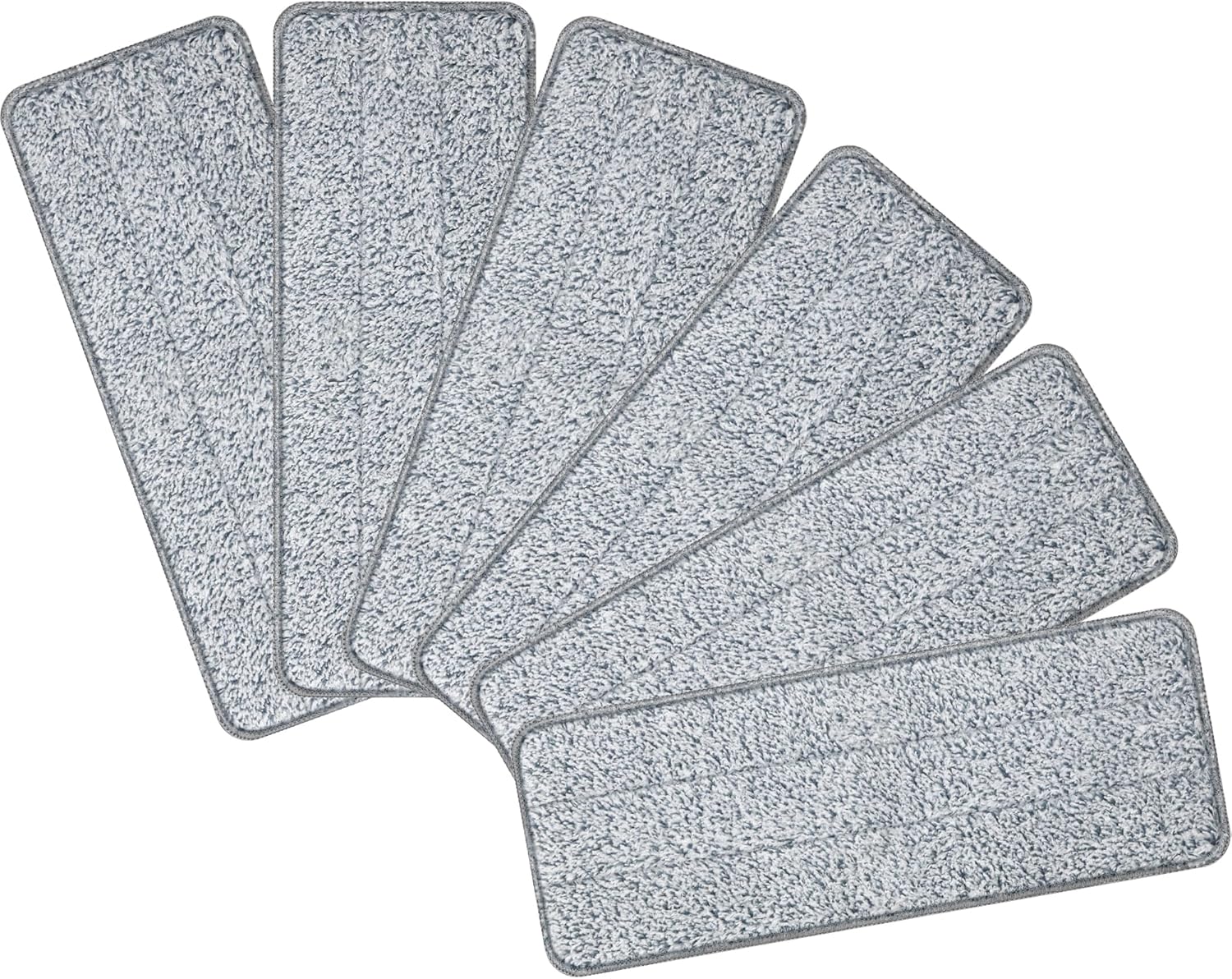 Aifacay 13 Inch Reusable Microfiber Mop Pads - 6 Pack