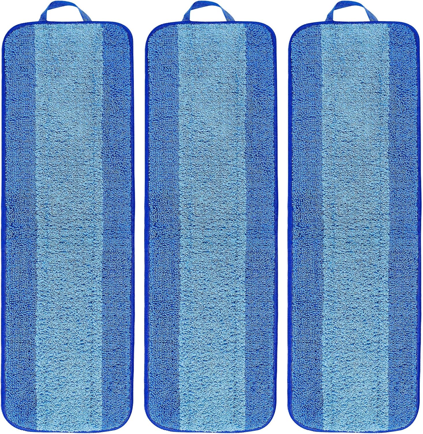 KEEPOW Microfiber Mop Pad Replacement 18 Inch 43 Pack Washable Reusable