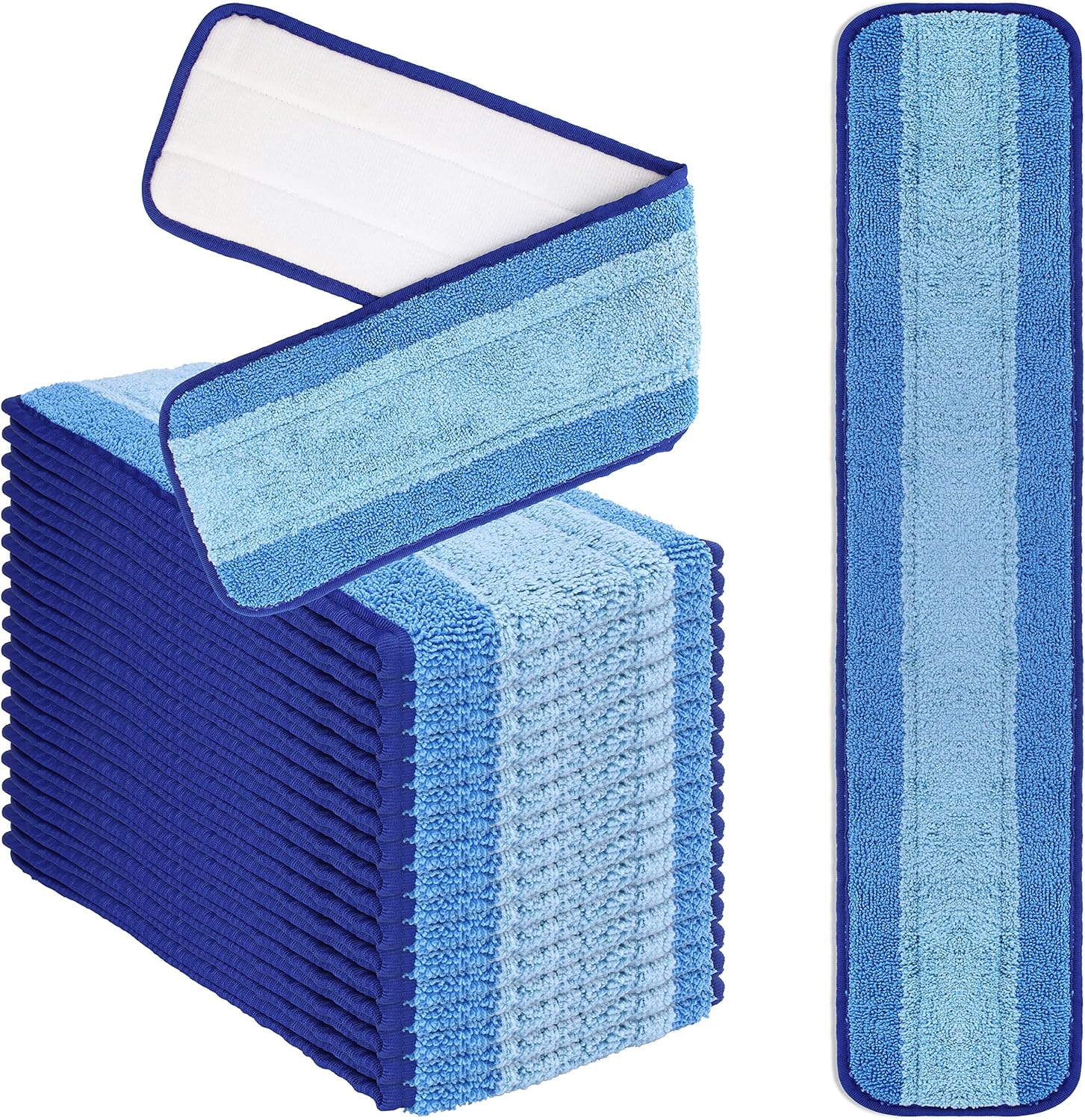 LTWHOME 24 Inch Microfiber Mop Refill Pads Pack of 18