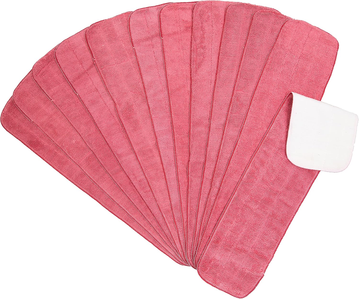 Arkwright Spray Mop Replacement Pads - Pack of 12 Red 24 in